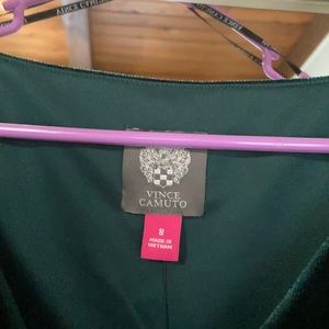 Forrest green cocktail dress.